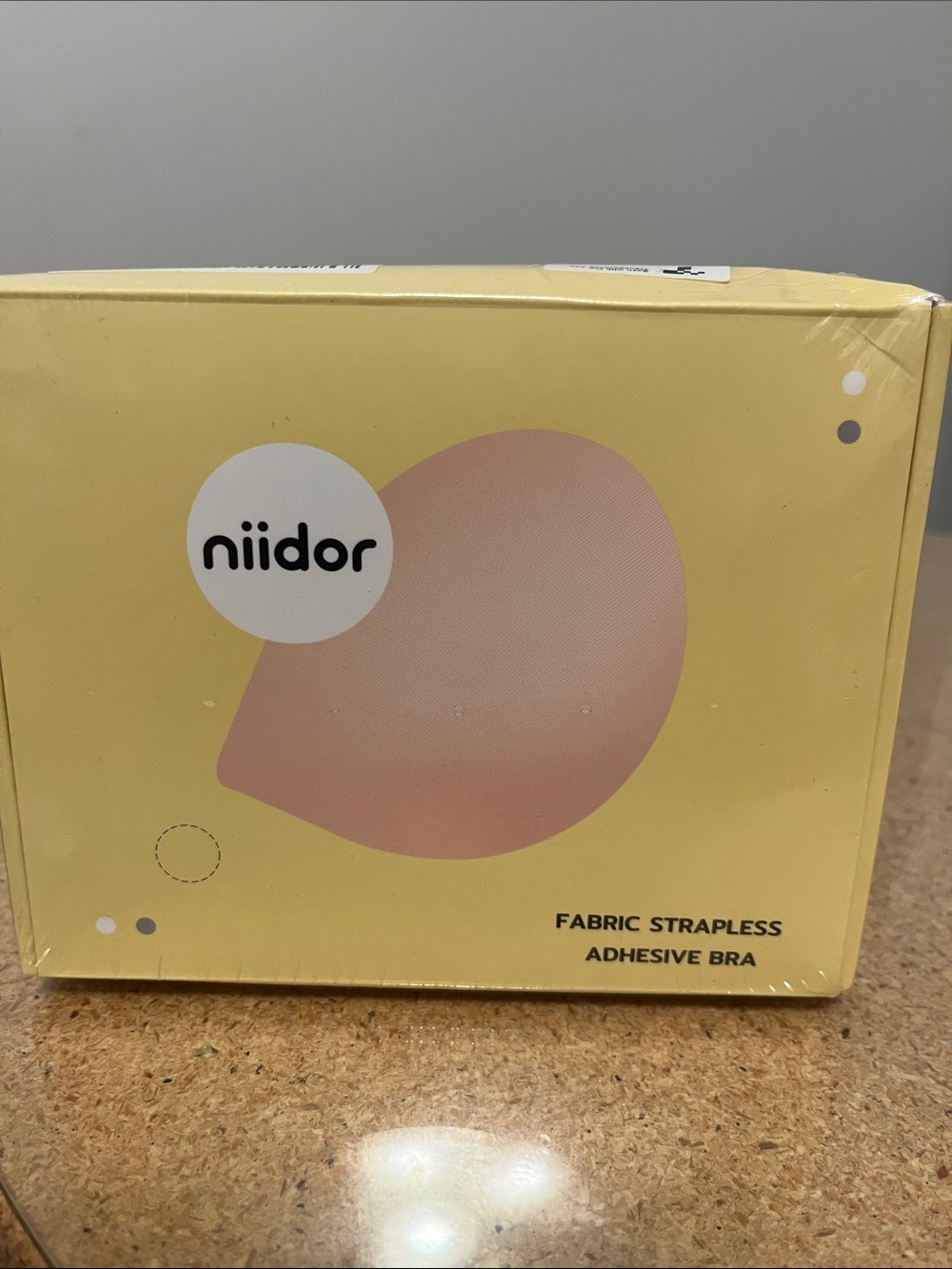 Niidor Fabric Strapless Adhesive Bra - Pink